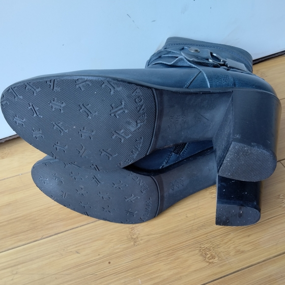 Kemal Tanca Women's Blue Genuine Leather Ankle Boots Size 37 (US 7) - Picture 10 of 15